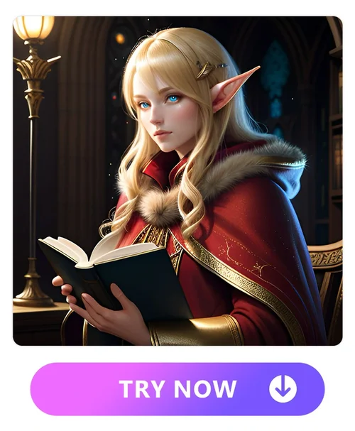 AI woman in elf style